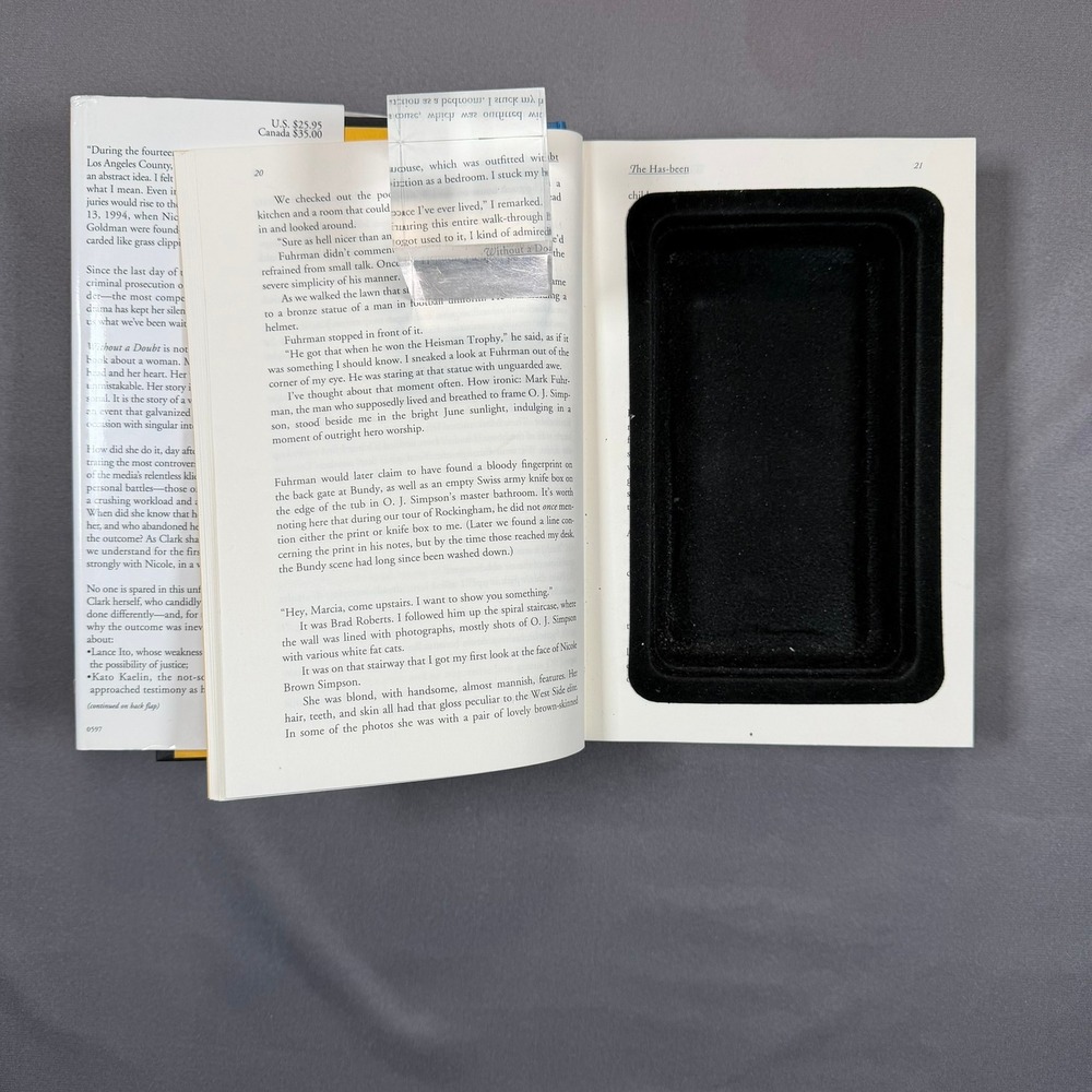 Book Diversion Safe Yellow Hidden Compartment‎ Home Marcia Clark Without a Doubt